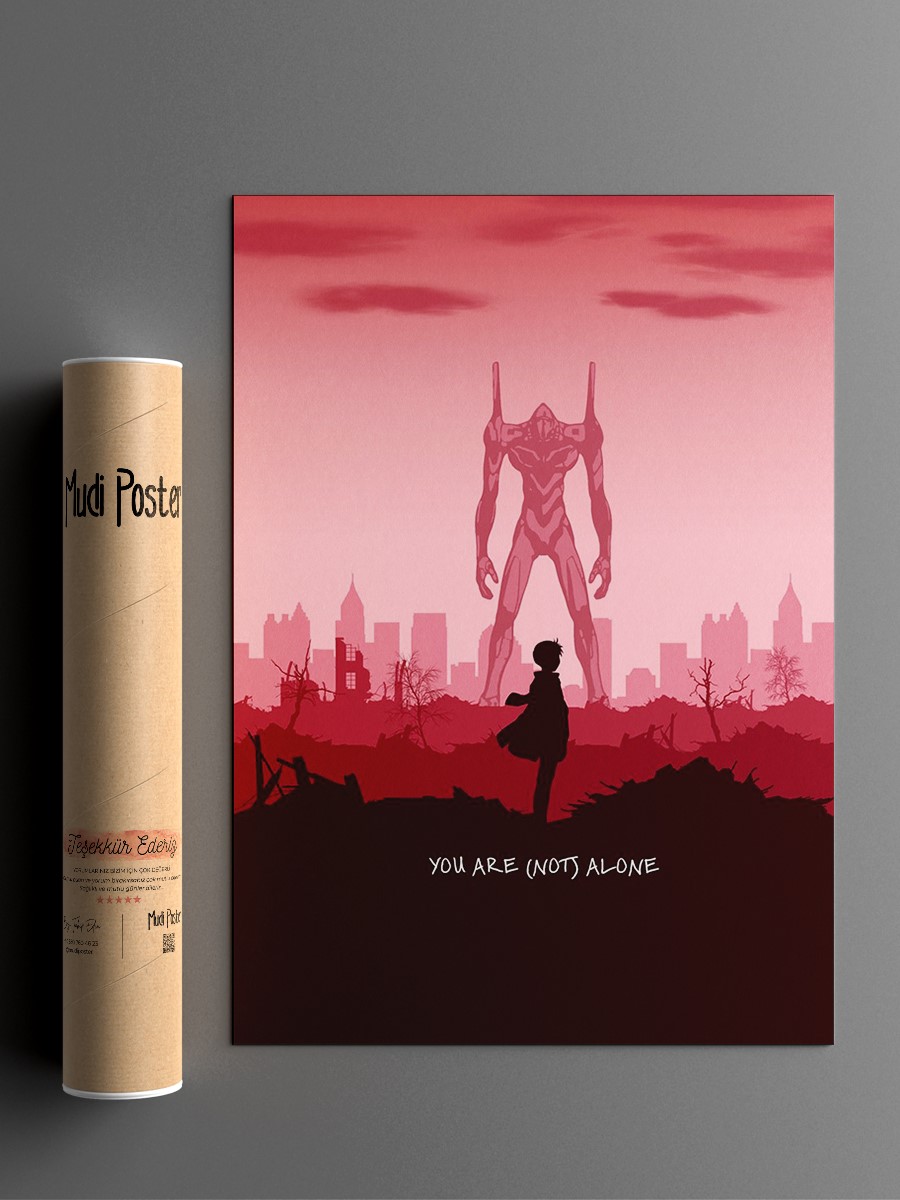 You Are Not Alone Anime Poster Çerçevesiz Yüksek Kalite Anime Duvar Poster