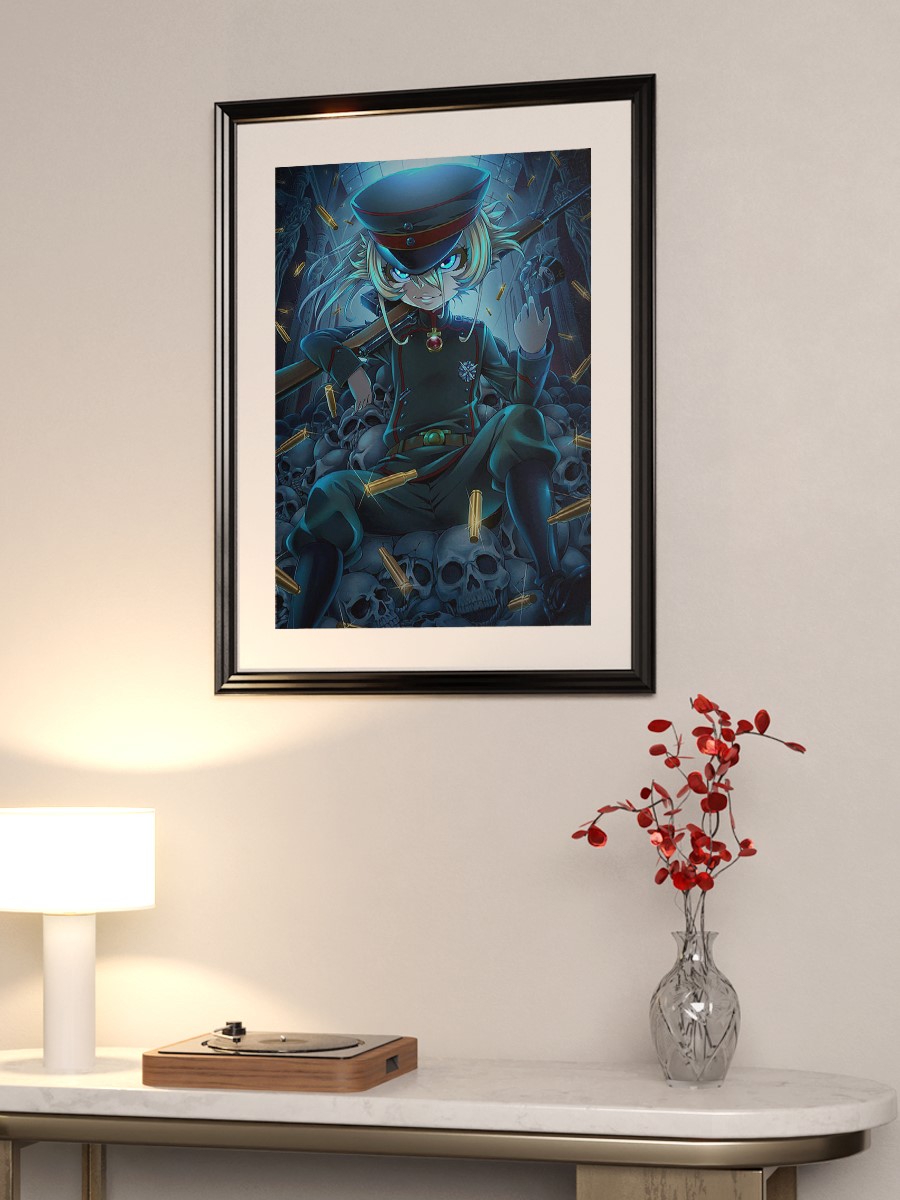 youjo senki  Anime Poster Çerçevesiz Yüksek Kalite Anime Duvar Poster