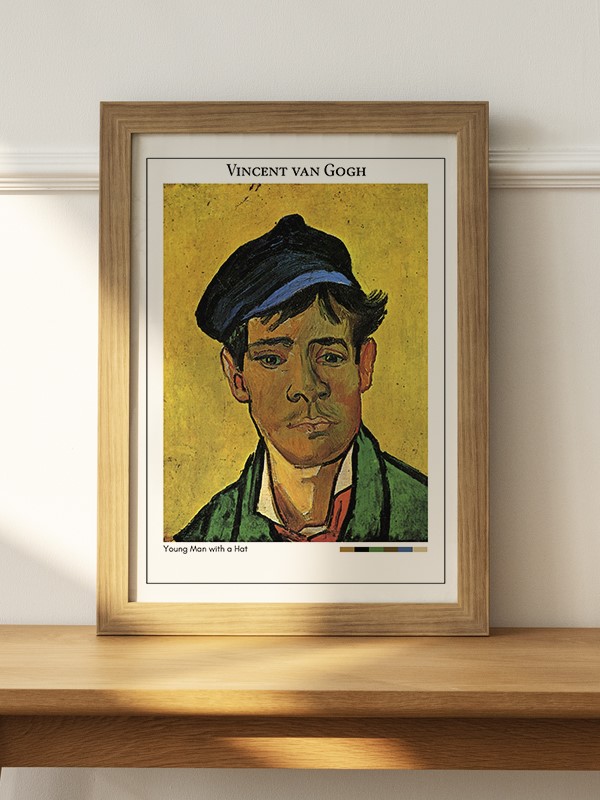 Vincent van Gogh Young Man with a Hat Poster