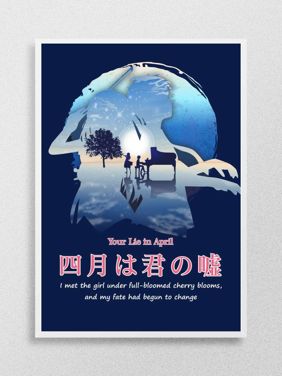 Your Lie in April Japan Anime Poster Çerçevesiz Yüksek Kalite Anime Duvar Poster