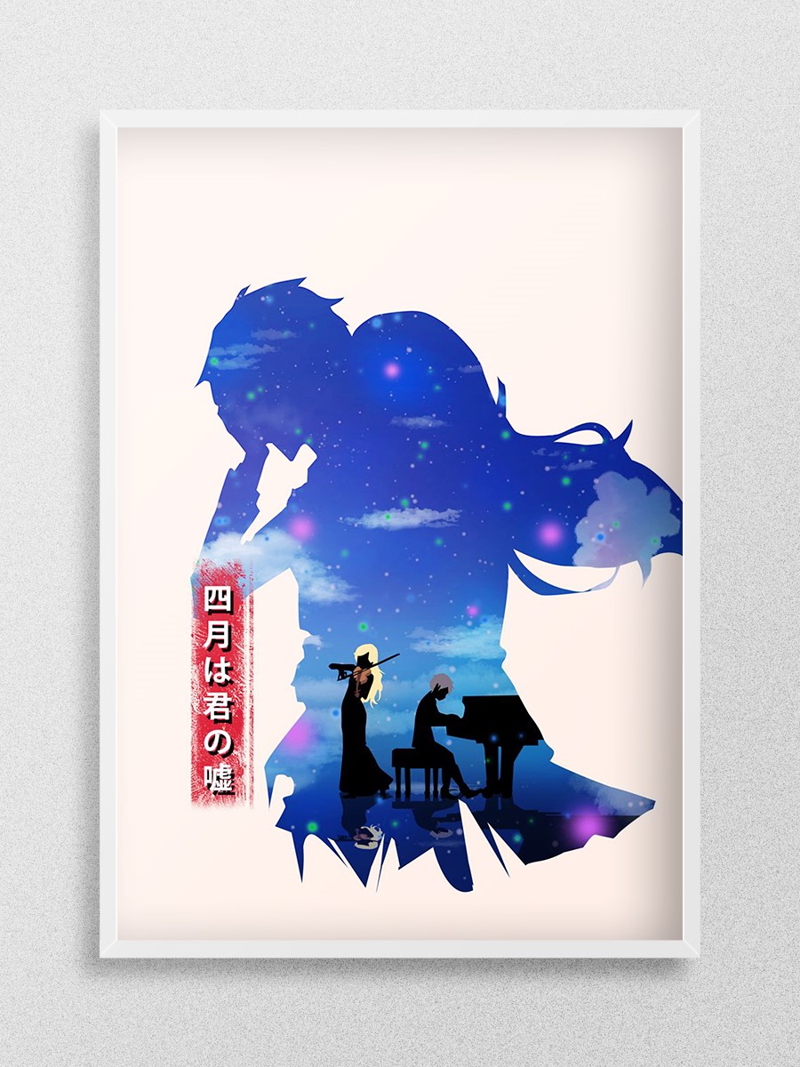 Your Lie In April Anime Poster Çerçevesiz Yüksek Kalite Anime Duvar Poster