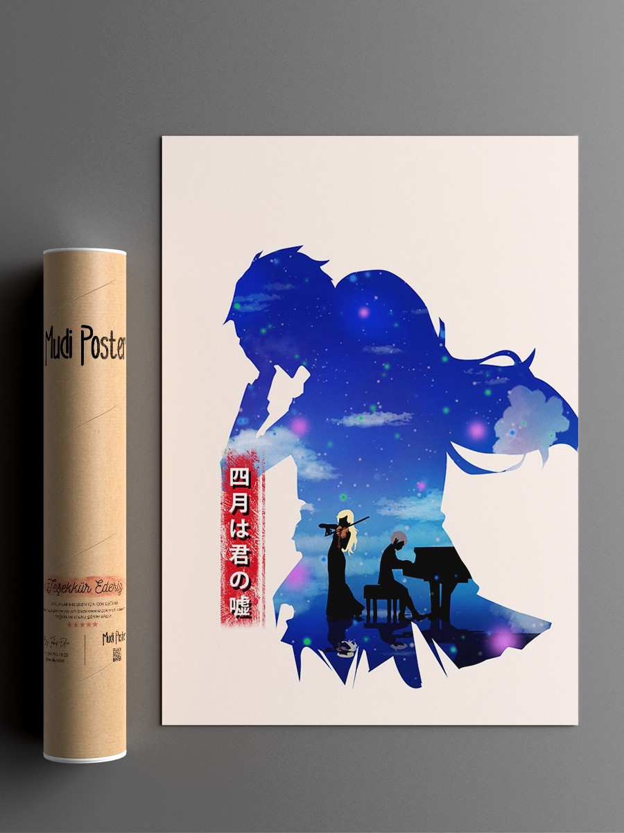 Your Lie In April Anime Poster Çerçevesiz Yüksek Kalite Anime Duvar Poster