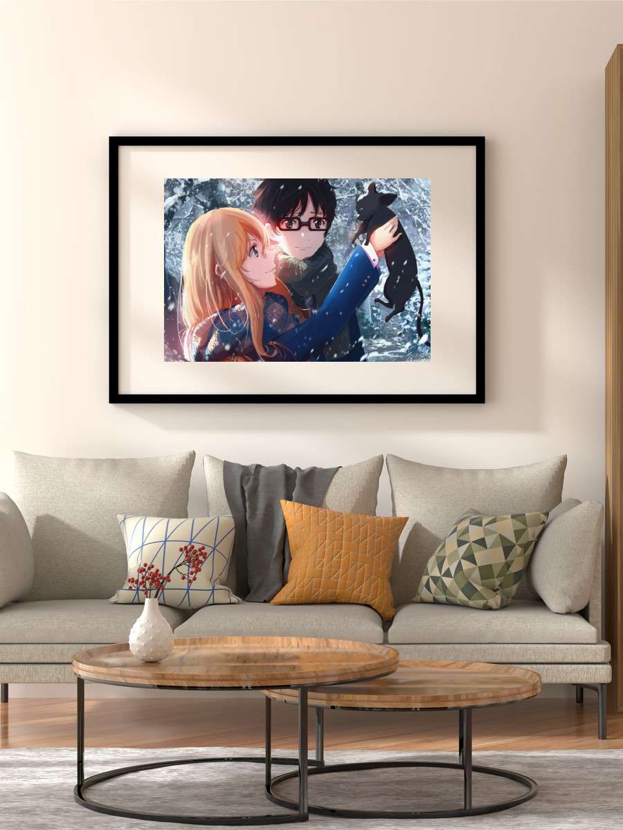 Your lie in April Anime Poster Çerçevesiz Yüksek Kalite Anime Duvar Poster