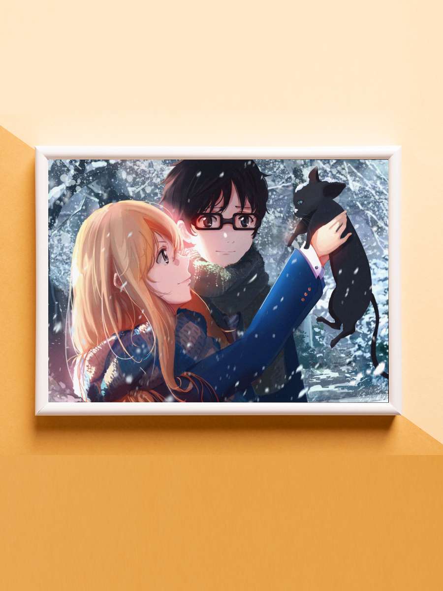 Your lie in April Anime Poster Çerçevesiz Yüksek Kalite Anime Duvar Poster