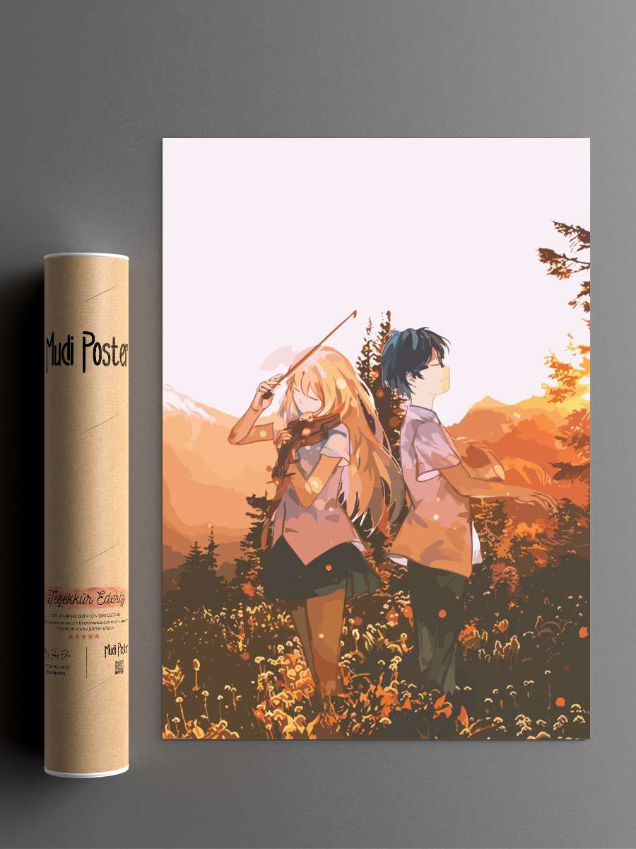 Your Lie In April Anime Poster Çerçevesiz Yüksek Kalite Anime Duvar Poster