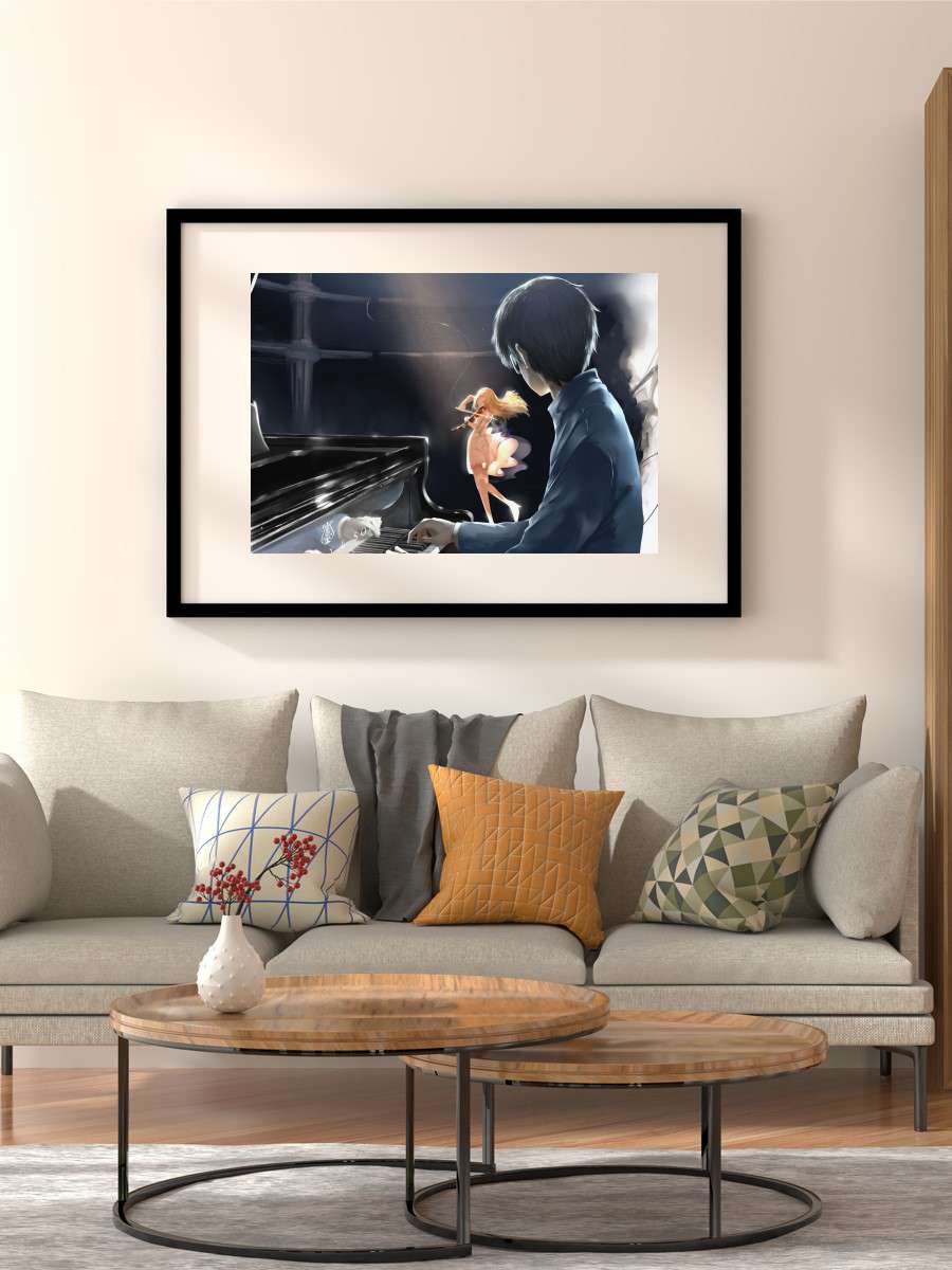 Your lie in April Anime Poster Çerçevesiz Yüksek Kalite Anime Duvar Poster