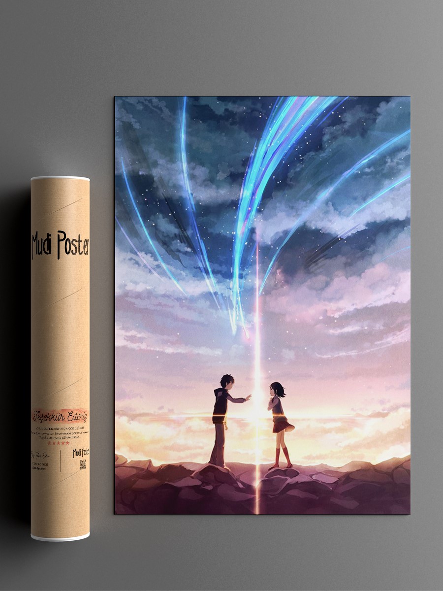 your name Anime Poster Çerçevesiz Yüksek Kalite Anime Duvar Poster