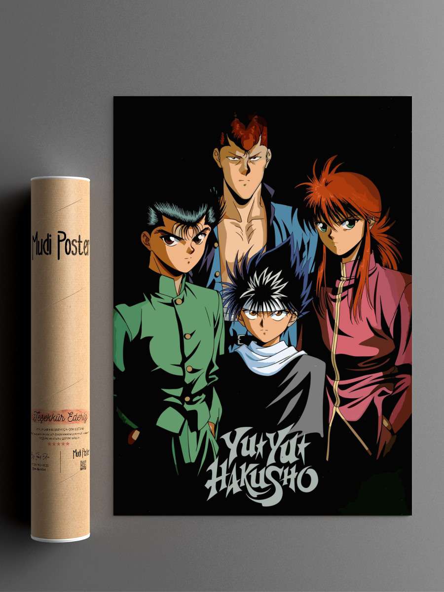 Yu Yu Hakusho Anime Poster Çerçevesiz Yüksek Kalite Anime Duvar Poster