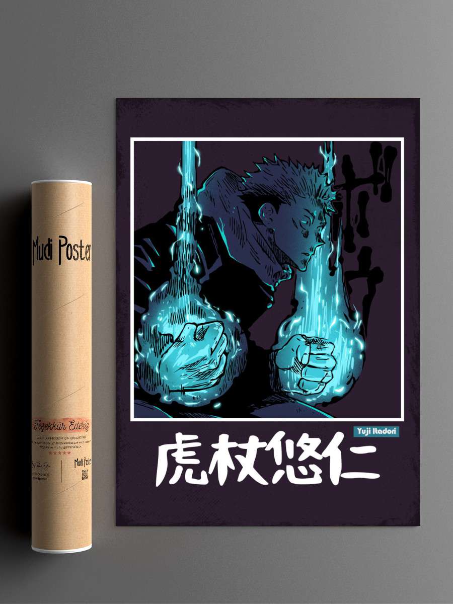Yuji in Frame Anime Poster Çerçevesiz Yüksek Kalite Anime Duvar Poster