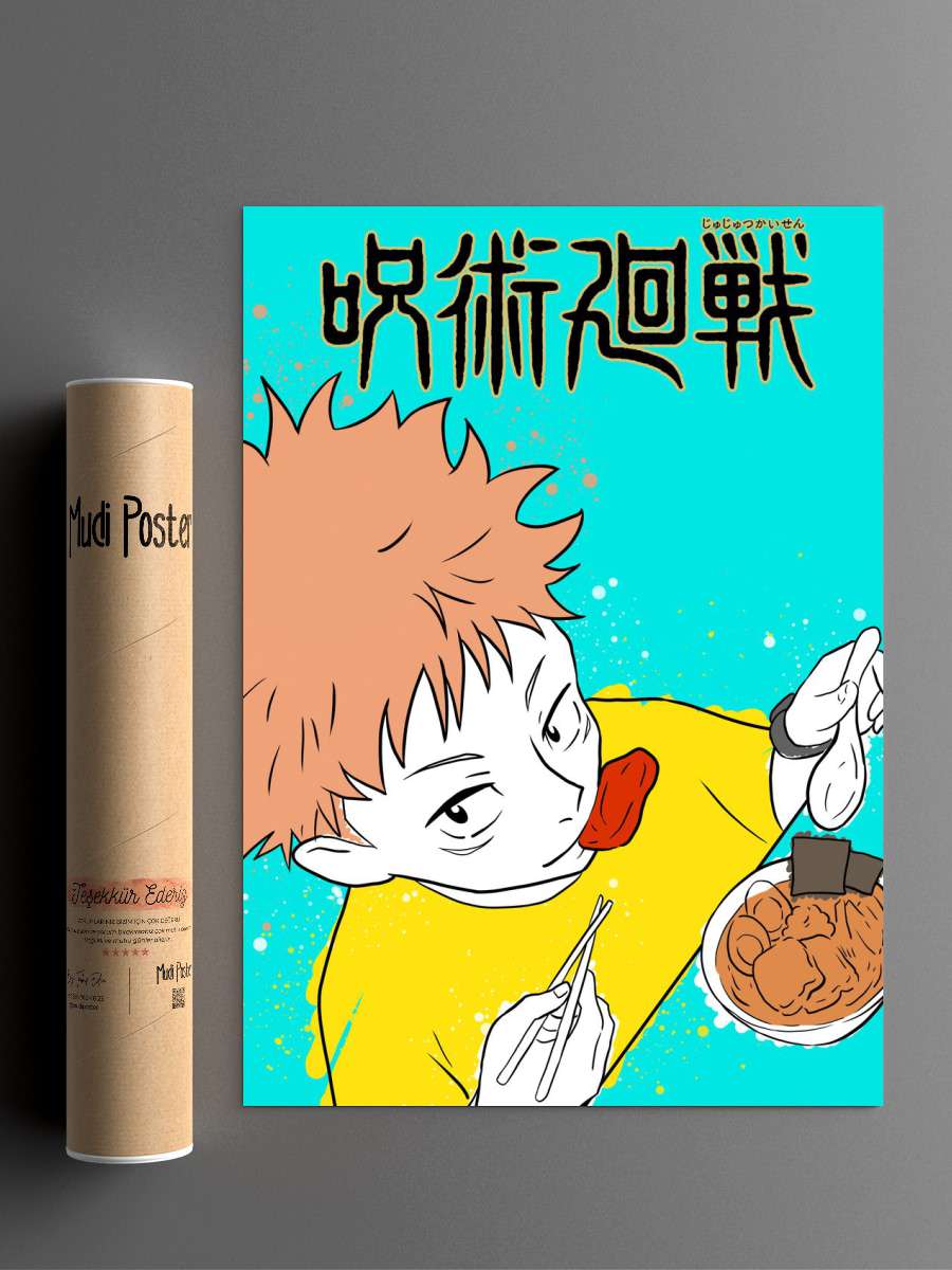 Yuji Itadori Anime Poster Çerçevesiz Yüksek Kalite Anime Duvar Poster