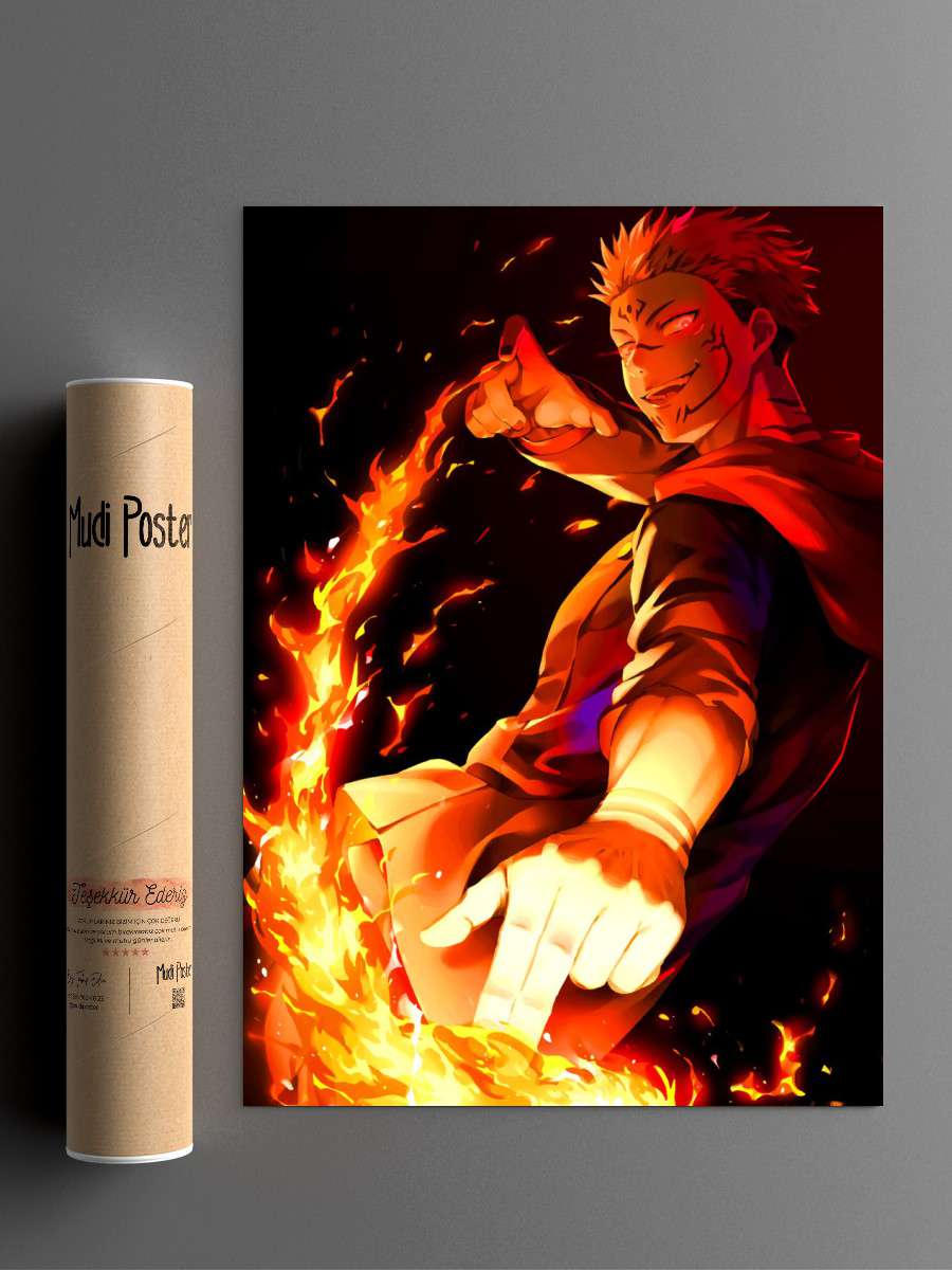 Yuji Jujutsu Kaisen Anime Poster Çerçevesiz Yüksek Kalite Anime Duvar Poster