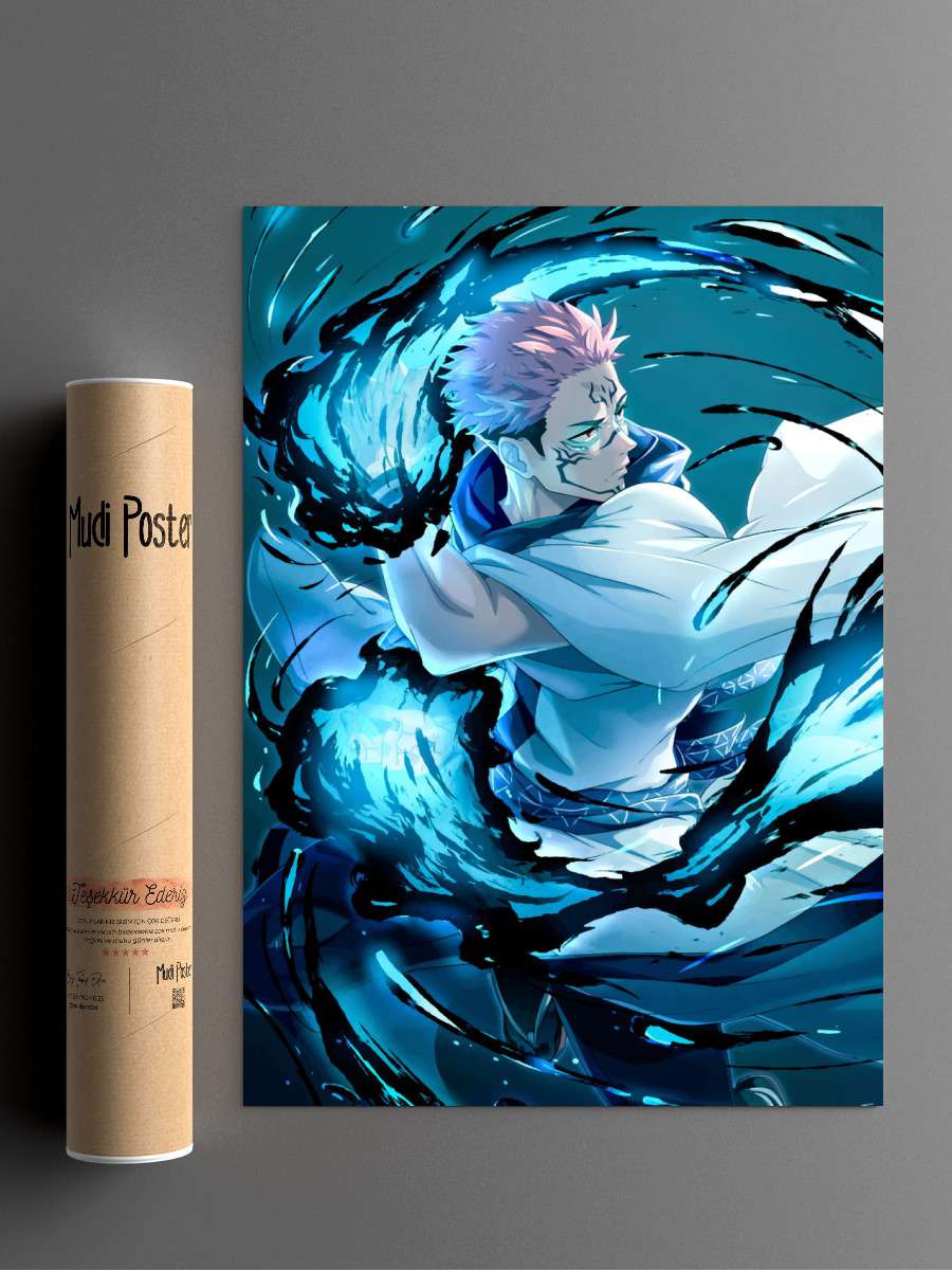 Yuji Jujutsu Kaisen Anime Poster Çerçevesiz Yüksek Kalite Anime Duvar Poster