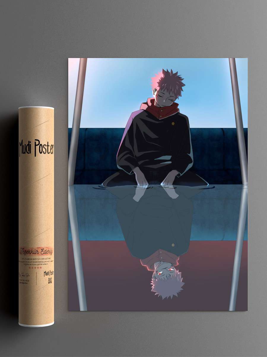 Yuji Sukuna Jujutsu Kaisen Anime Poster Çerçevesiz Yüksek Kalite Anime Duvar Poster