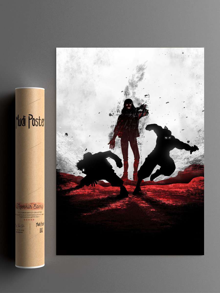 Yuji Todo vs Mahito Anime Poster Çerçevesiz Yüksek Kalite Anime Duvar Poster