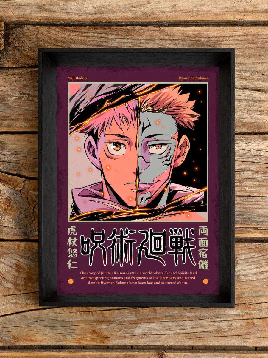YUJI X SUKUNA Anime Poster Çerçevesiz Yüksek Kalite Anime Duvar Poster