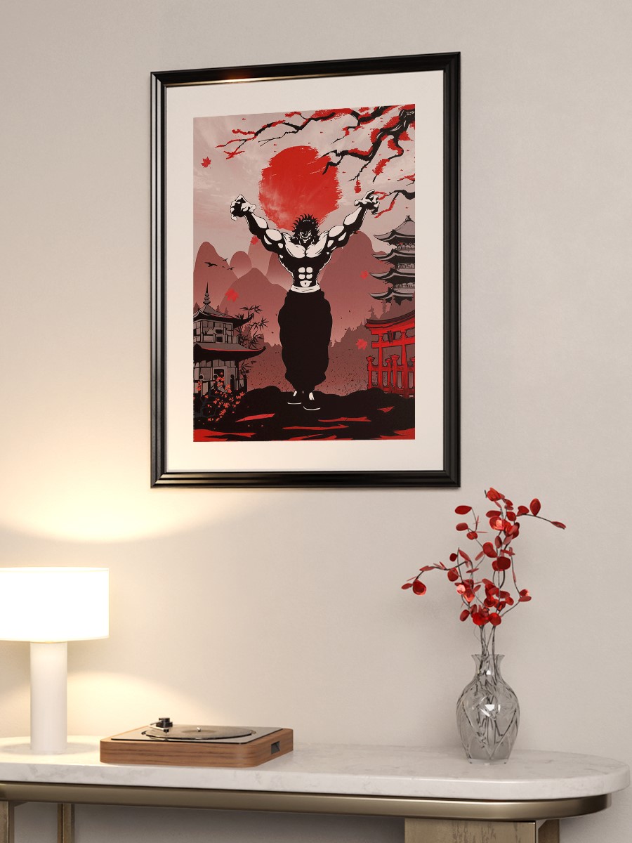Yujiro Hanma Anime Poster Çerçevesiz Yüksek Kalite Anime Duvar Poster