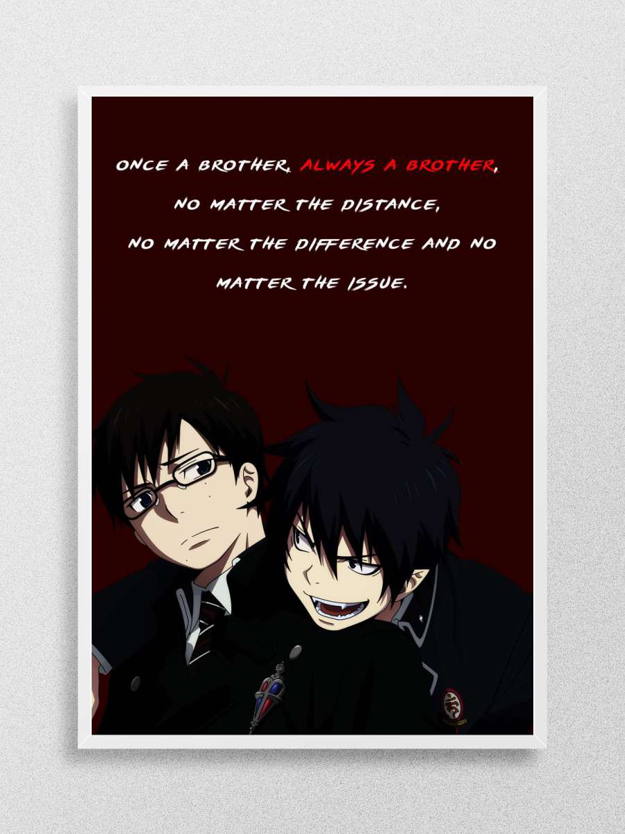 Yukio Rin Exorcist Anime Anime Poster Çerçevesiz Yüksek Kalite Anime Duvar Poster