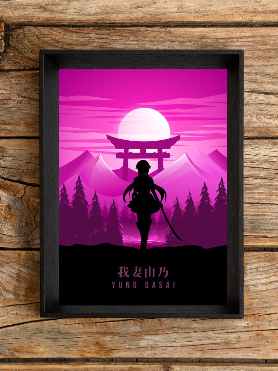 Yuno Gasai Mirai Nikki Anime Poster Çerçevesiz Yüksek Kalite Anime Duvar Poster