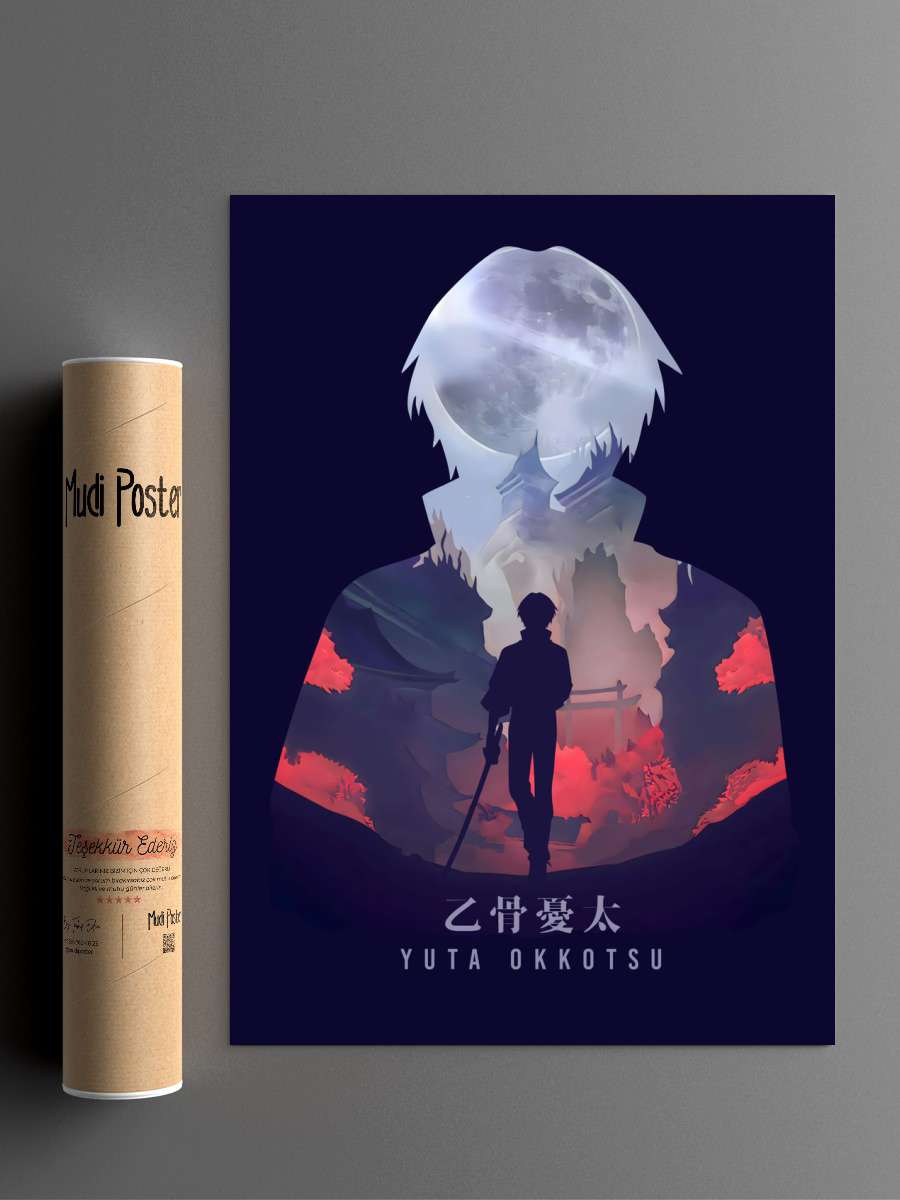 Yuta Okkotsu Jujutsu Anime Anime Poster Çerçevesiz Yüksek Kalite Anime Duvar Poster