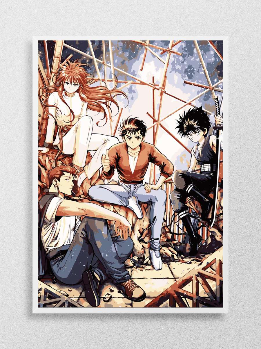 Yuyu Hakusho Anime Poster Çerçevesiz Yüksek Kalite Anime Duvar Poster