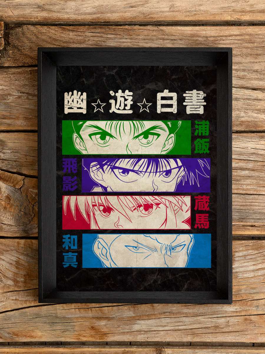 Yuyuhakusho vintage Anime Poster Çerçevesiz Yüksek Kalite Anime Duvar Poster