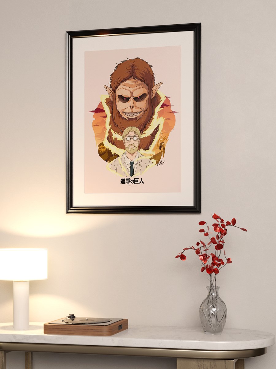 Zeke Attac on Titan Anime Poster Çerçevesiz Yüksek Kalite Anime Duvar Poster