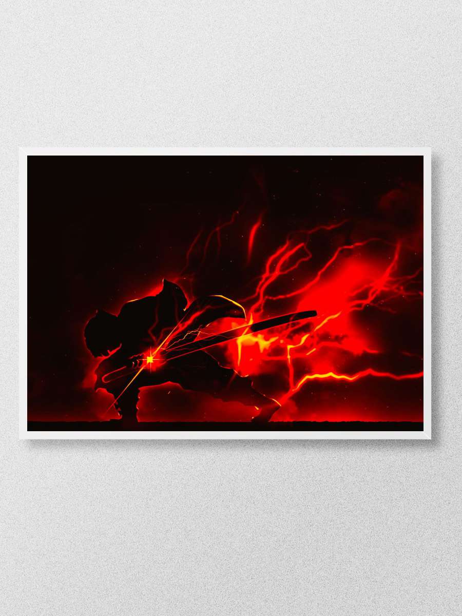 Zenitsu Agatsuma Anime Poster Çerçevesiz Yüksek Kalite Anime Duvar Poster