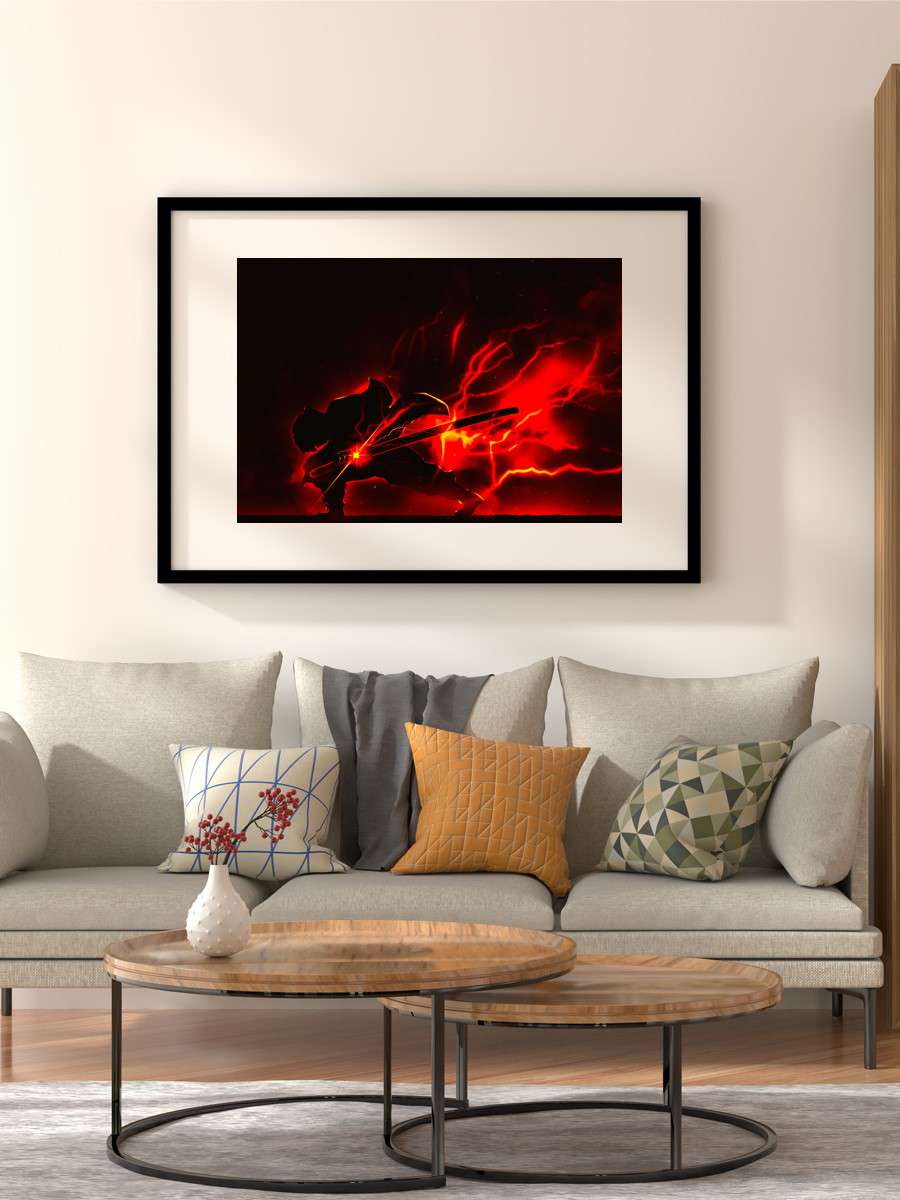 Zenitsu Agatsuma Anime Poster Çerçevesiz Yüksek Kalite Anime Duvar Poster