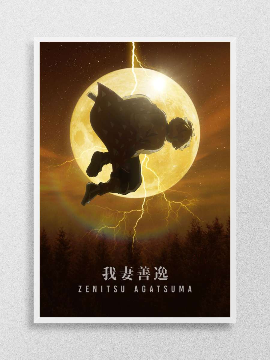 Zenitsu Demon Slayer Anime Poster Çerçevesiz Yüksek Kalite Anime Duvar Poster