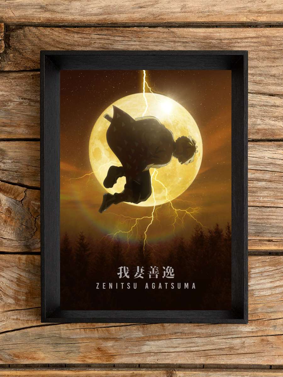 Zenitsu Demon Slayer Anime Poster Çerçevesiz Yüksek Kalite Anime Duvar Poster