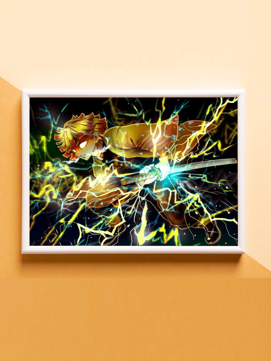 Zenitsu Anime Poster Çerçevesiz Yüksek Kalite Anime Duvar Poster