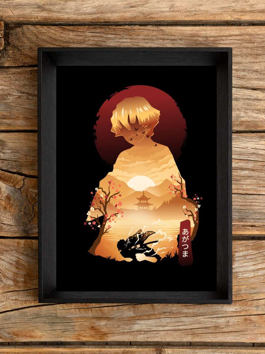 zenitsu ukiyoe Anime Poster Çerçevesiz Yüksek Kalite Anime Duvar Poster