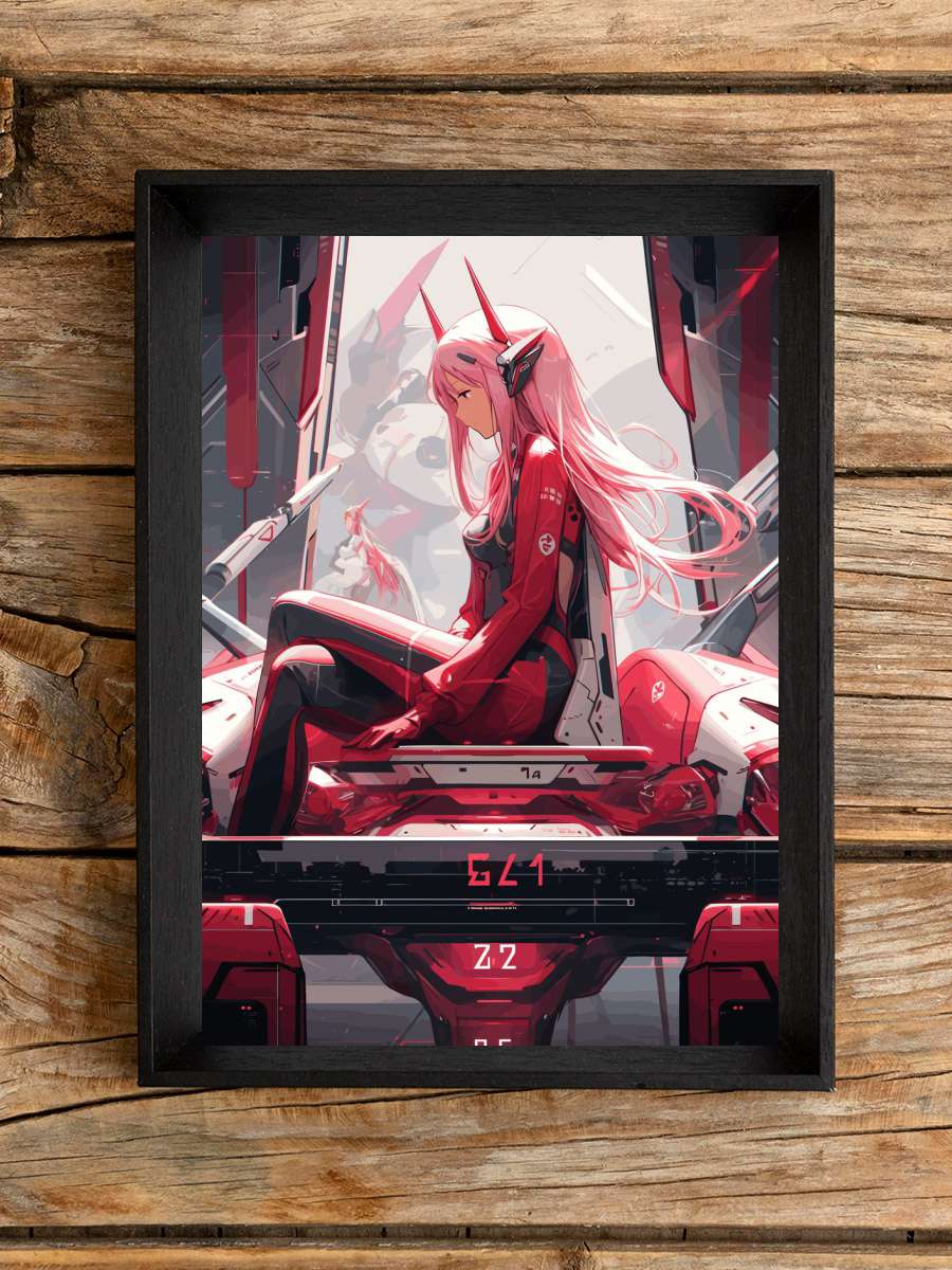 Zero Two Darling Franxx Anime Poster Çerçevesiz Yüksek Kalite Anime Duvar Poster