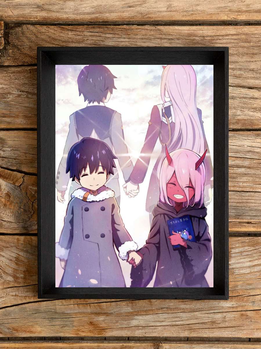 Zero Two Hiro Anime Poster Çerçevesiz Yüksek Kalite Anime Duvar Poster