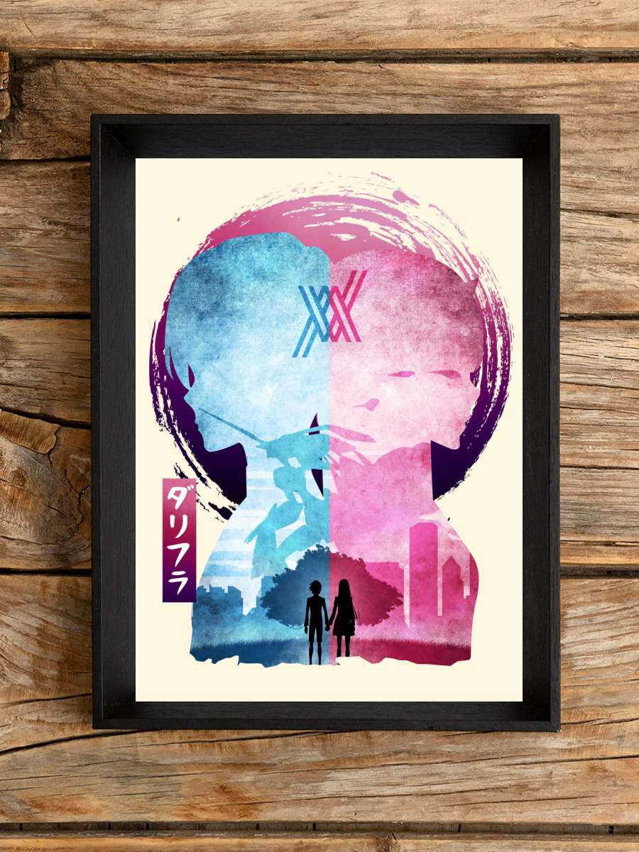 Zero Two Hiro Anime Poster Çerçevesiz Yüksek Kalite Anime Duvar Poster
