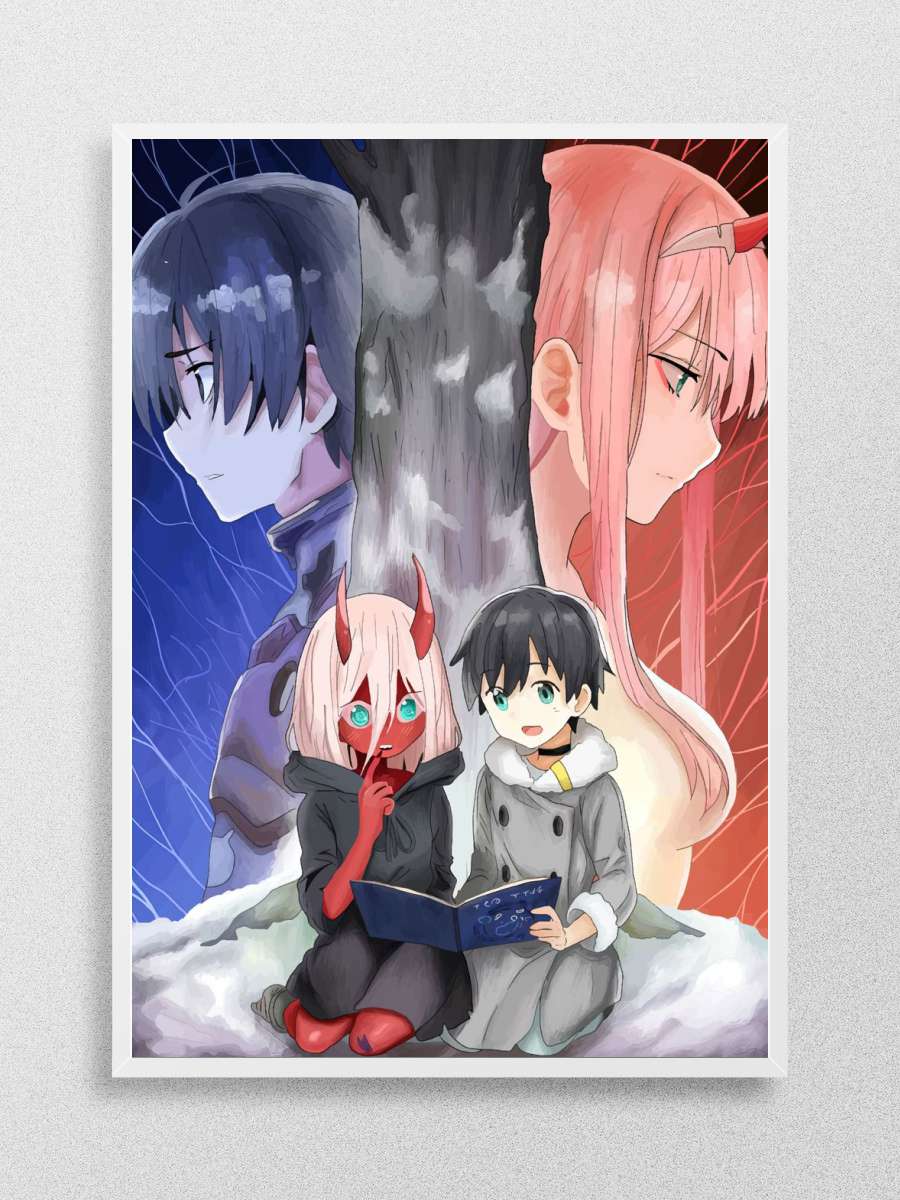 zero two Anime Poster Çerçevesiz Yüksek Kalite Anime Duvar Poster
