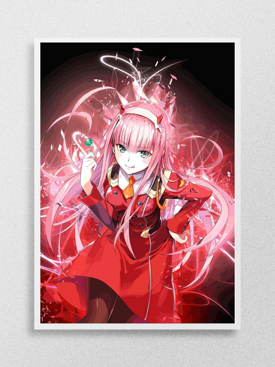 Zero two Anime Poster Çerçevesiz Yüksek Kalite Anime Duvar Poster
