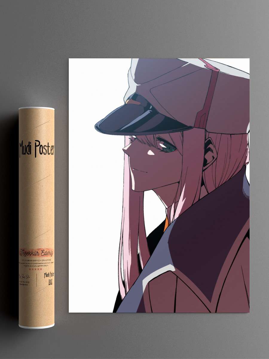 Zero Two Anime Poster Çerçevesiz Yüksek Kalite Anime Duvar Poster