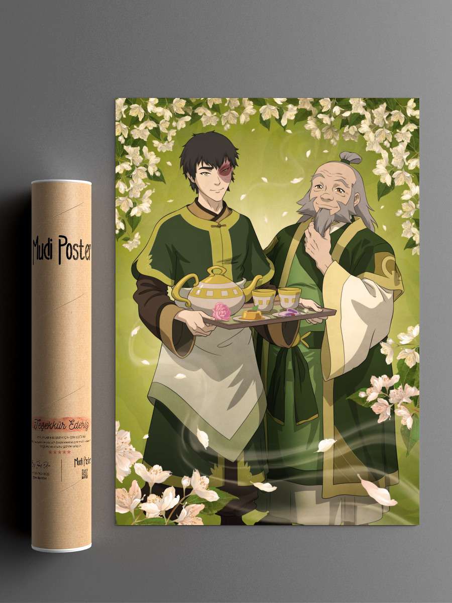 Zuko &amp; Uncle Iroh Anime Poster Çerçevesiz Yüksek Kalite Anime Duvar Poster